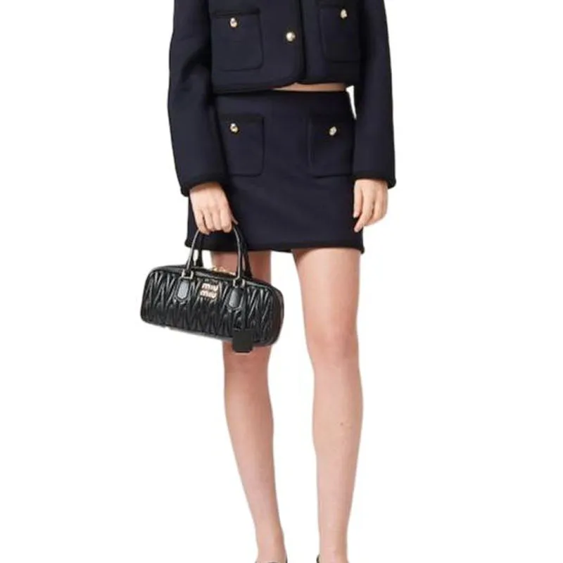 MIU MIU FW23 Casual Short Skirts Women's Blue-2
