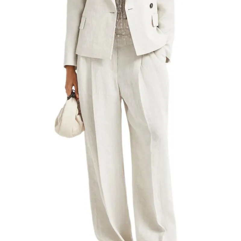 Brunello Cucinelli Wide Leg Trousers-2
