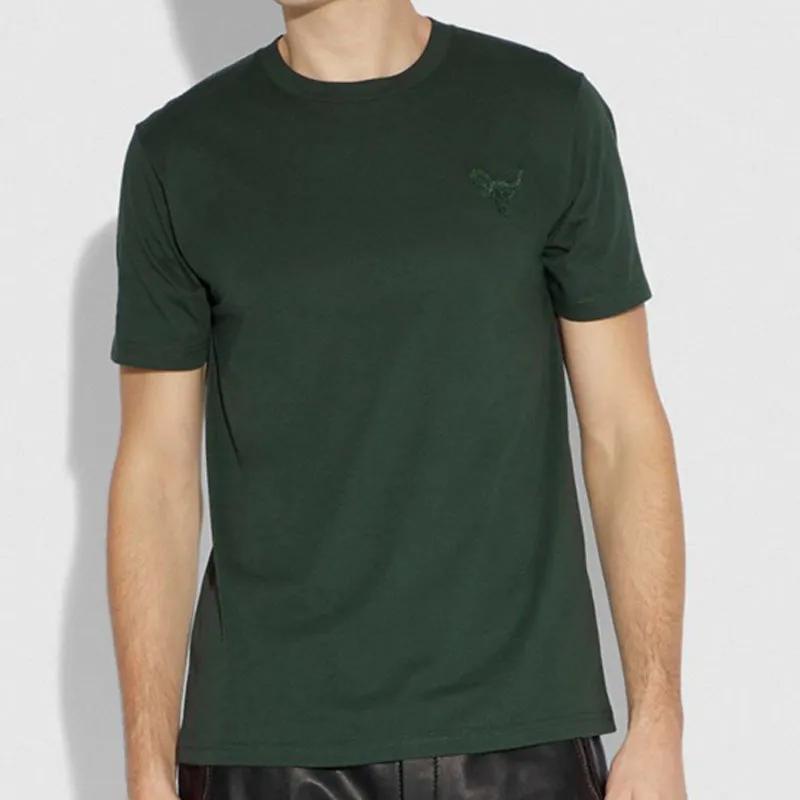 COACH T-Shirts Men Green-2
