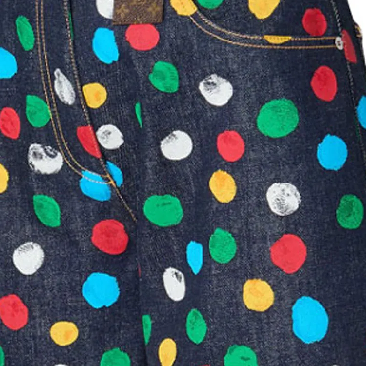 Yayoi Kusama X LOUIS VUITTON LOUIS VUITTON X Yayoi Kusama Casual Shorts Women's Black-6