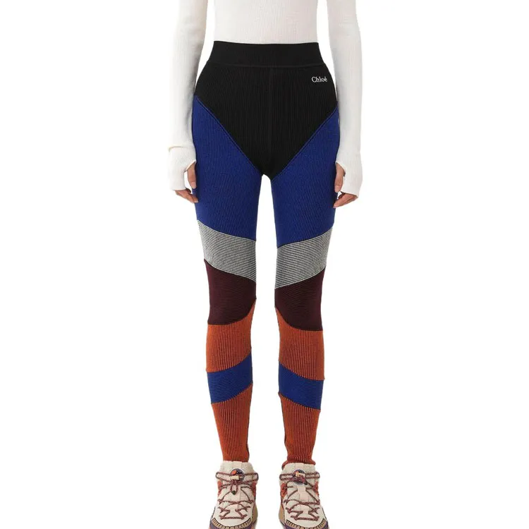 Chloé Patchwork High Waisted Leggings-2