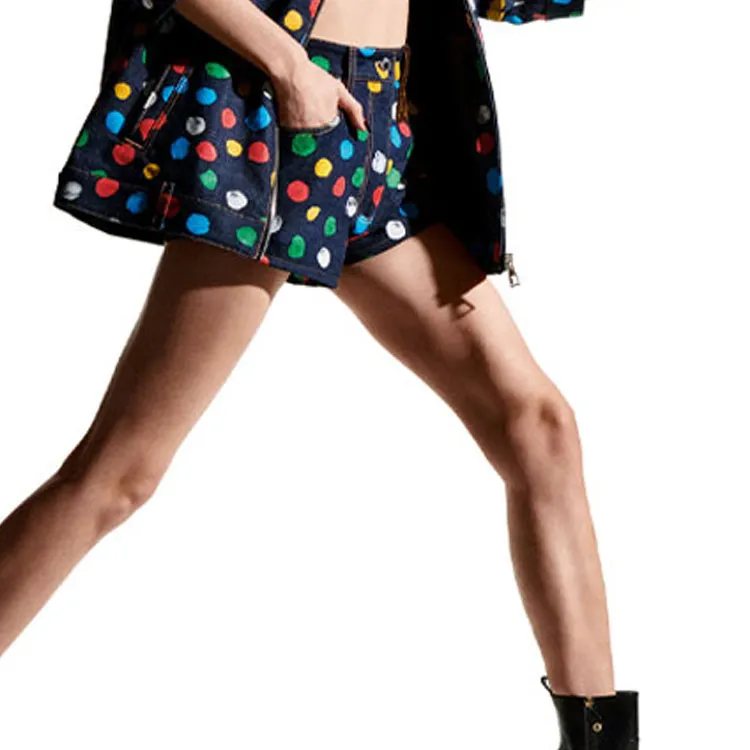 Yayoi Kusama X LOUIS VUITTON LOUIS VUITTON X Yayoi Kusama Casual Shorts Women's Black-4