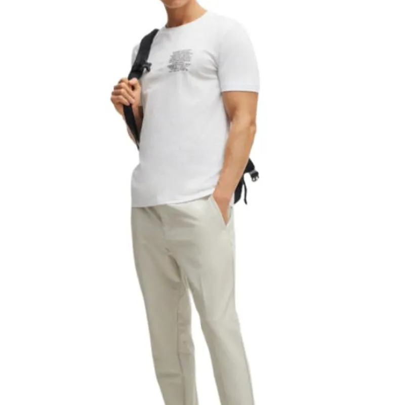 HUGO BOSS Logo Printed Crewneck T Shirt-2