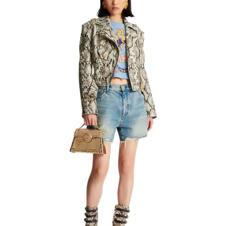 BALMAIN T Shirts Women's Blue-1