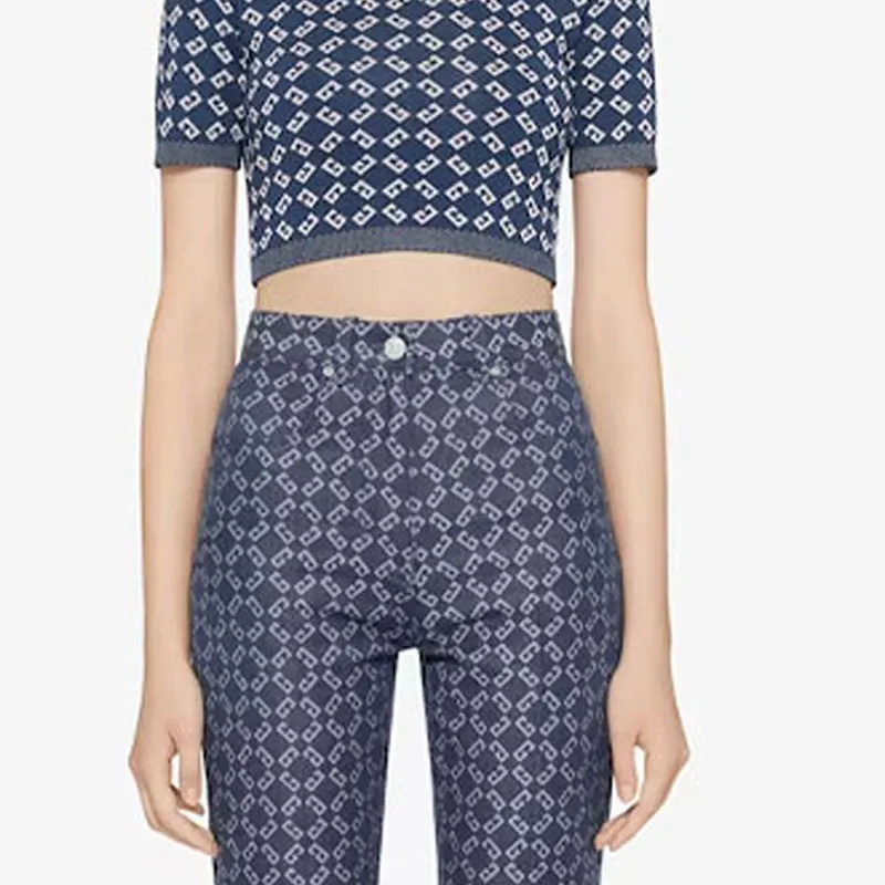 Givenchy Monogram 72 jacquard Crop Top-5
