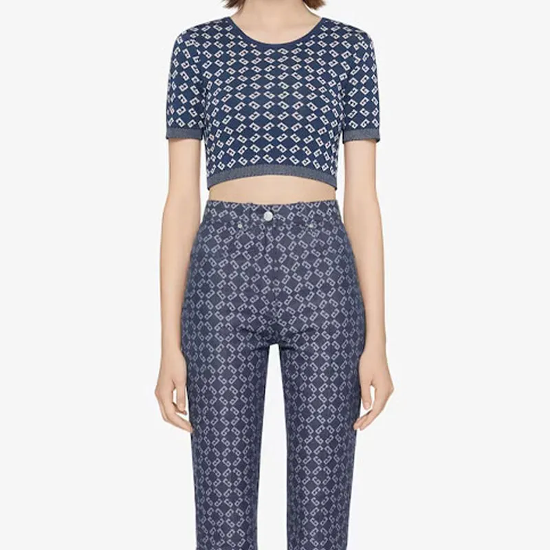 Givenchy Monogram 72 jacquard Crop Top-2