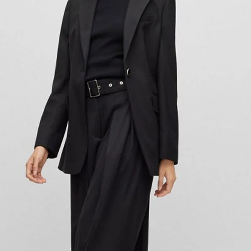HUGO BOSS High-waist Belted Trousers-5
