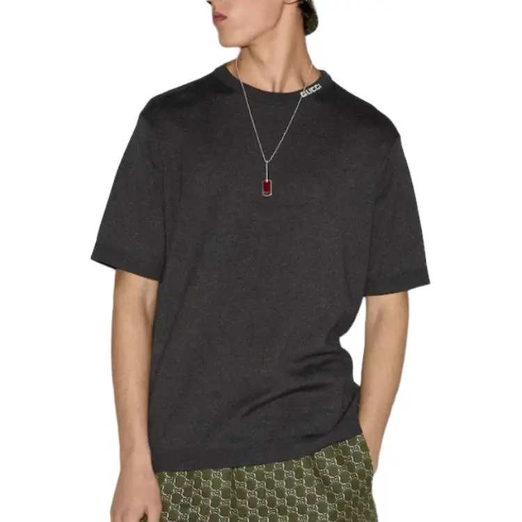 GUCCI T Shirts Men Gray-1