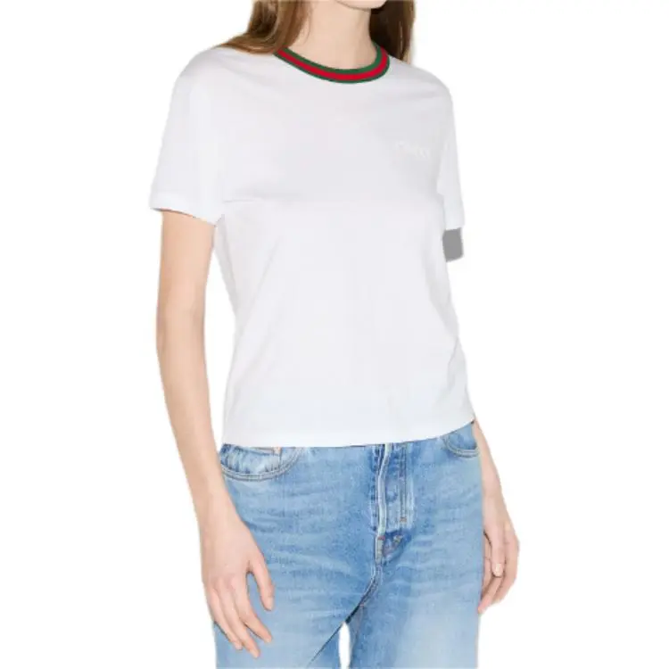 GUCCI Logo Detailed Crewneck T Shirt-1
