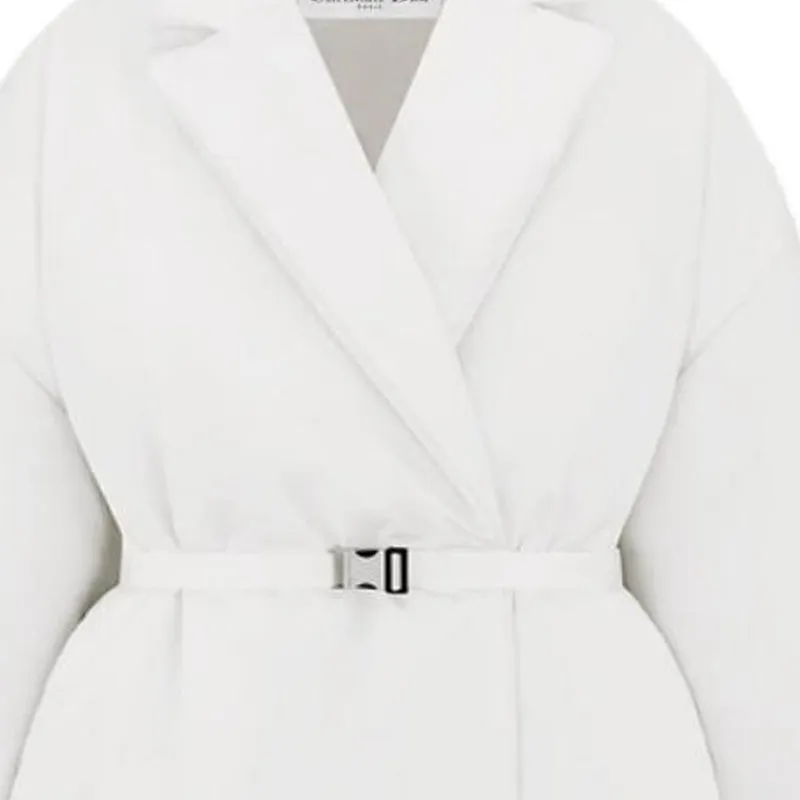 DIOR Puffer Jacket Women's White-3