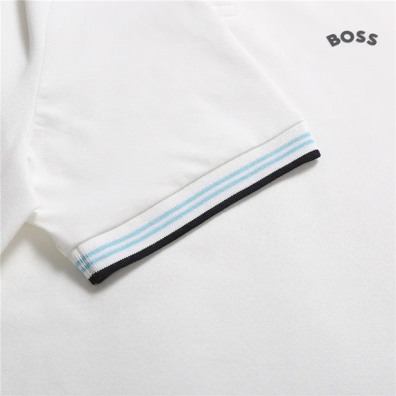 HUGO BOSS SS23 Polo Shirt Men's White-5