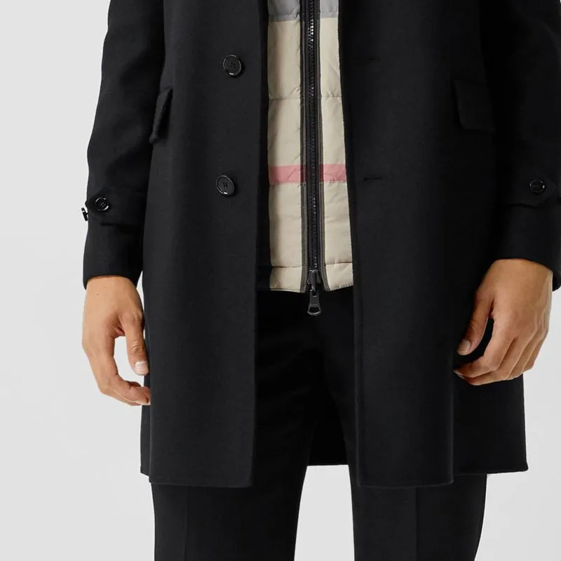 Burberry Trench Coat Men's Black-5