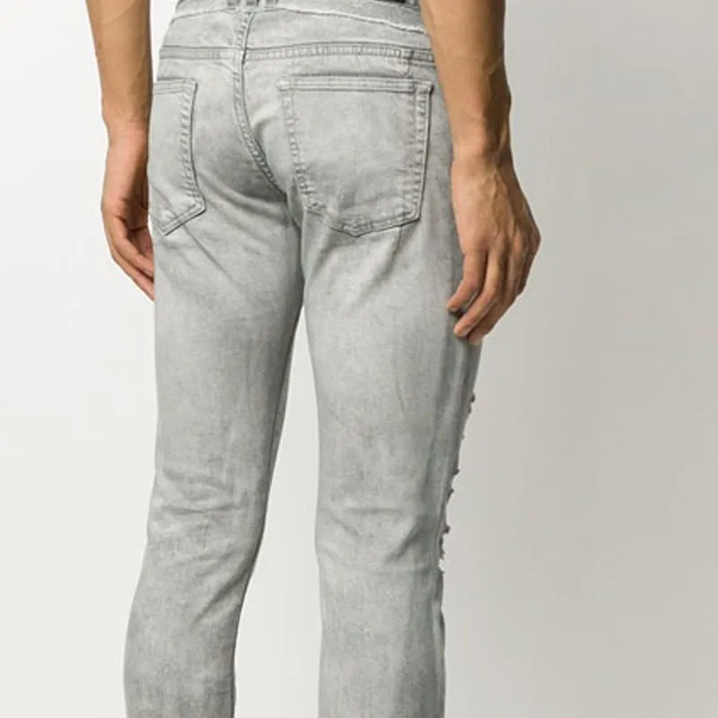 BALMAIN Jeans Men Gray-4