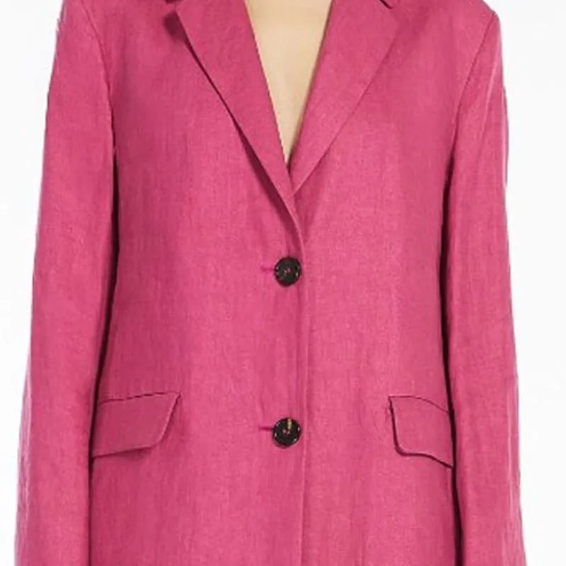 'S MAX MARA Single Breasted Long Sleeved Blazer-4