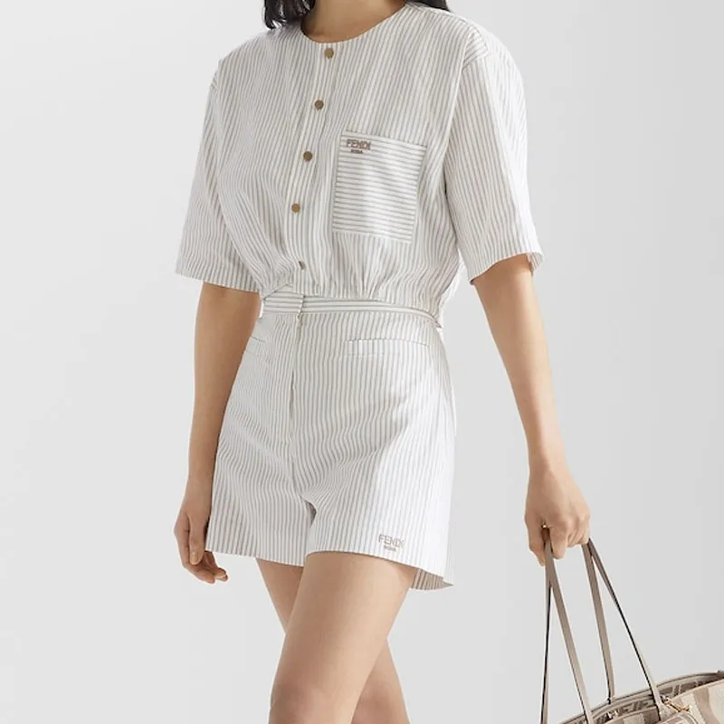 FENDI Striped Shirt-3