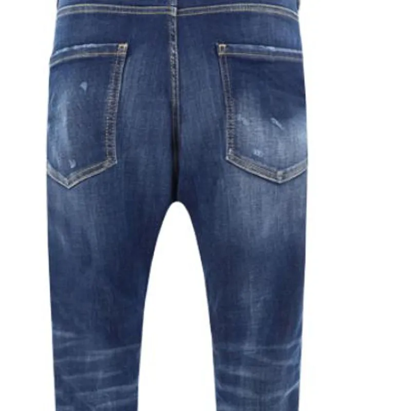 DSQUARED 2 Skater Logo Patch Denim Jeans-6