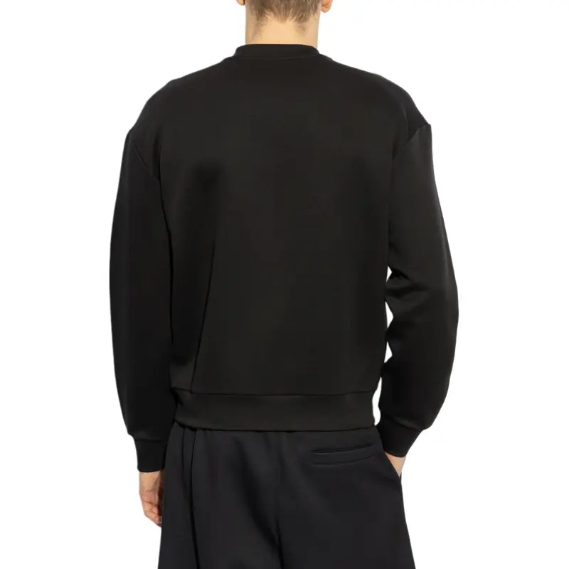 GIORGIO ARMANI Milano Logo Embroidered Crewneck Sweatshirt-2
