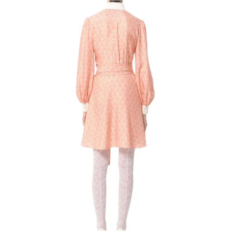 Valentino Long Sleeved Dress Women's Pink-2