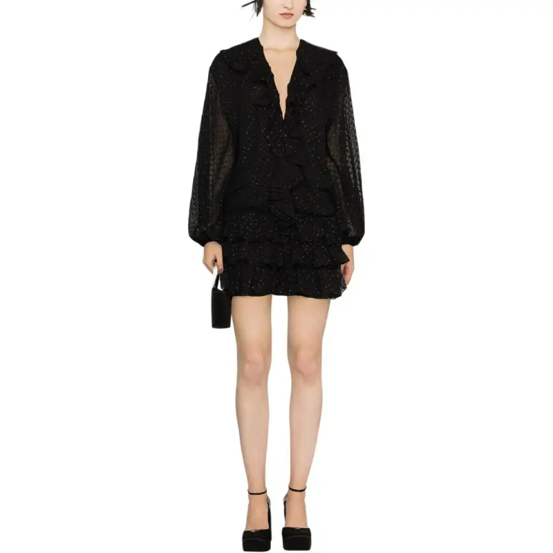 Blumarine Fil Coupé Ruffled Minidress-3