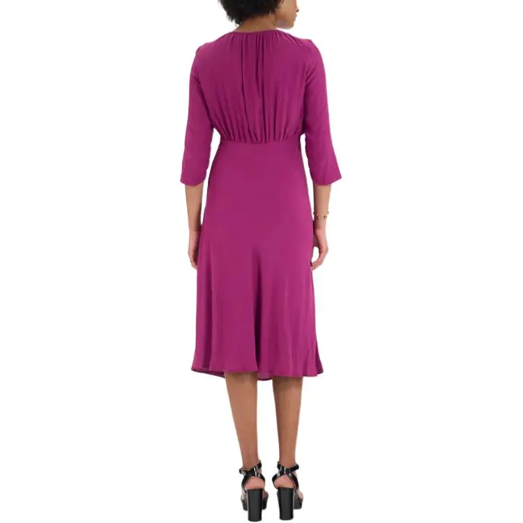 INES DE LA FRESSANGE Long Sleeved Dress Women's Purple-2