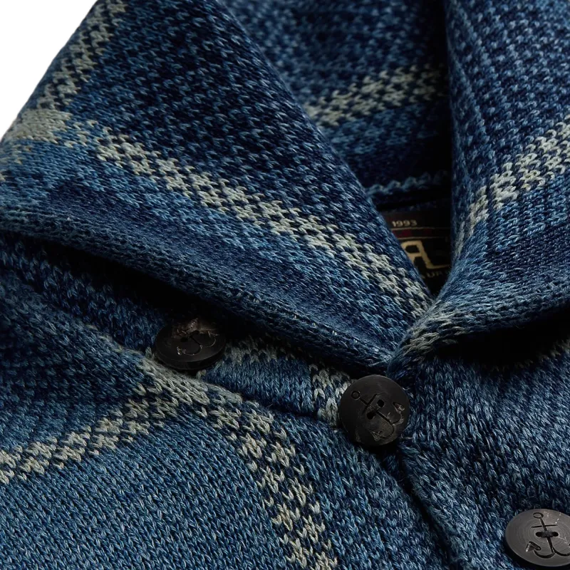 Ralph Lauren Check Jacquard Buttoned Cardigan-4