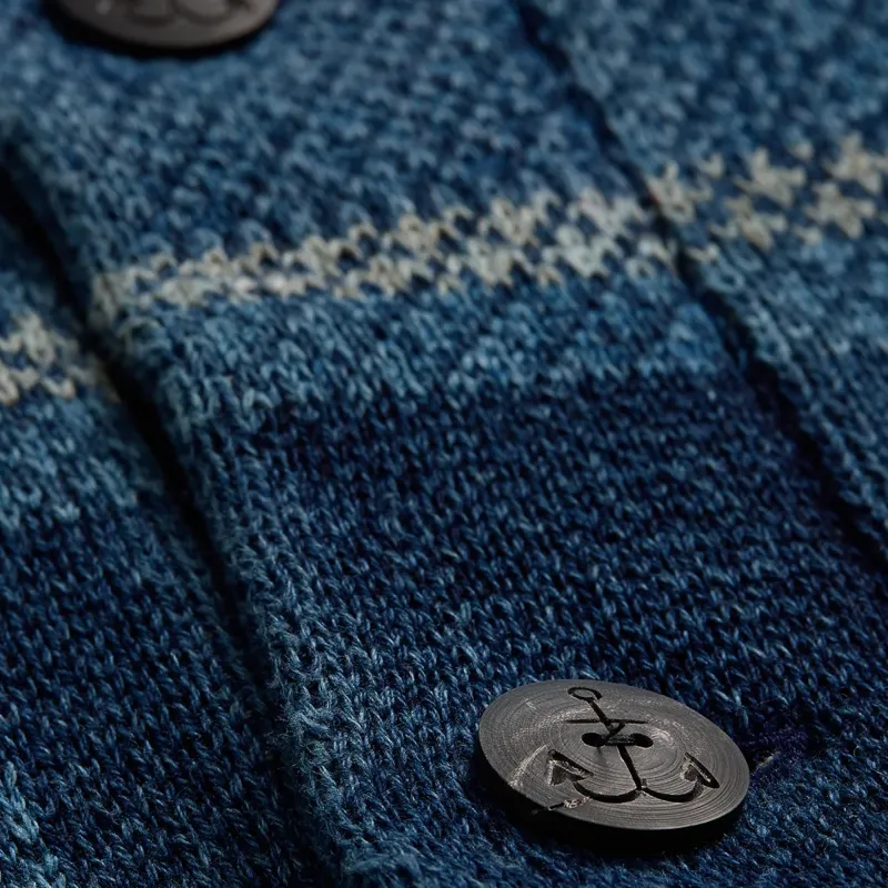 Ralph Lauren Check Jacquard Buttoned Cardigan-6