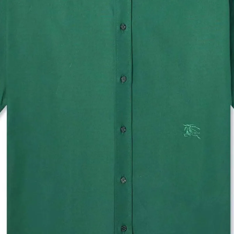 Burberry Shirt Men's Dark Green-4