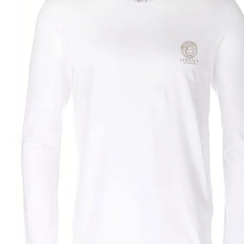 VERSACE Long Sleeved Crewneck T Shirt-4