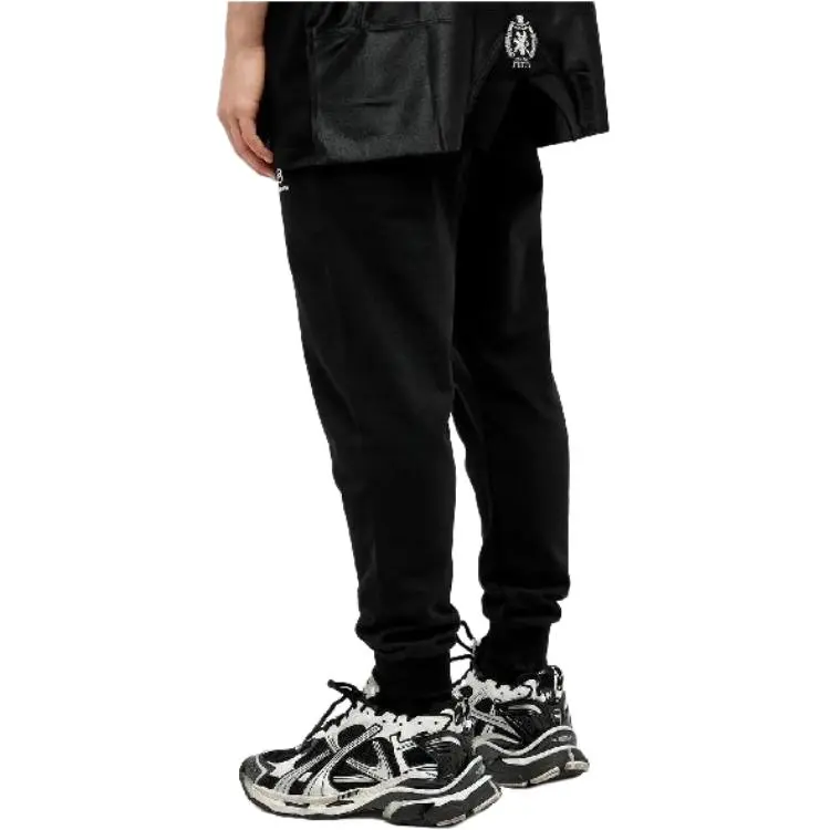 Balenciaga Knitted Sweatpants Regular Fit Men's Black-3