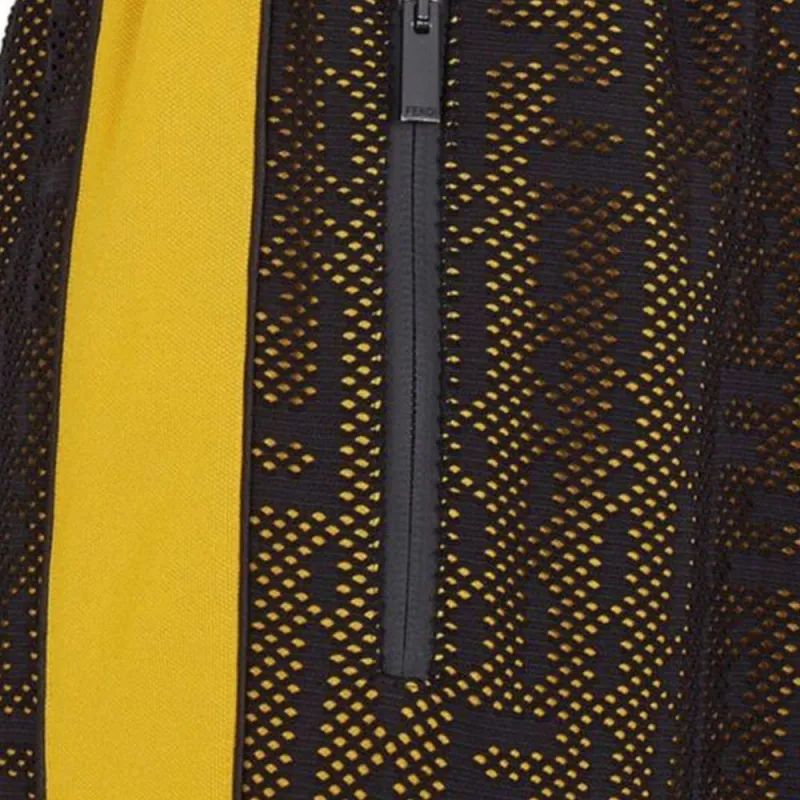 FENDI Casual Pants Men's Yellow Black-3