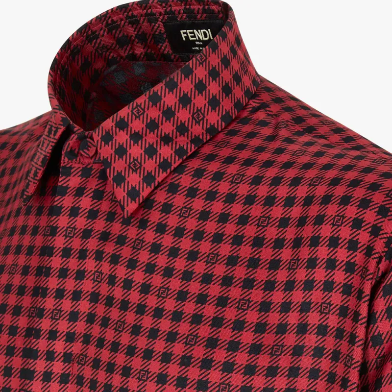 FENDI Shirts Men Red-3