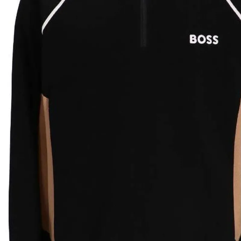 HUGO BOSS Logo embroidered Colour block Sweater-4
