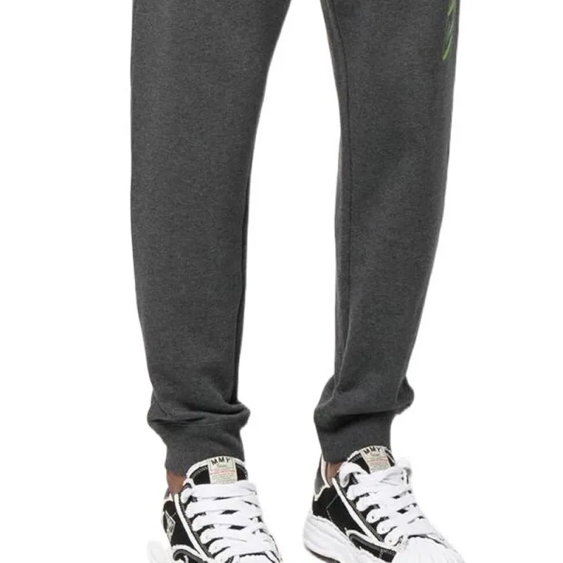 VERSACE SS23 Knitted Sports Pants Men's Dark Gray-5