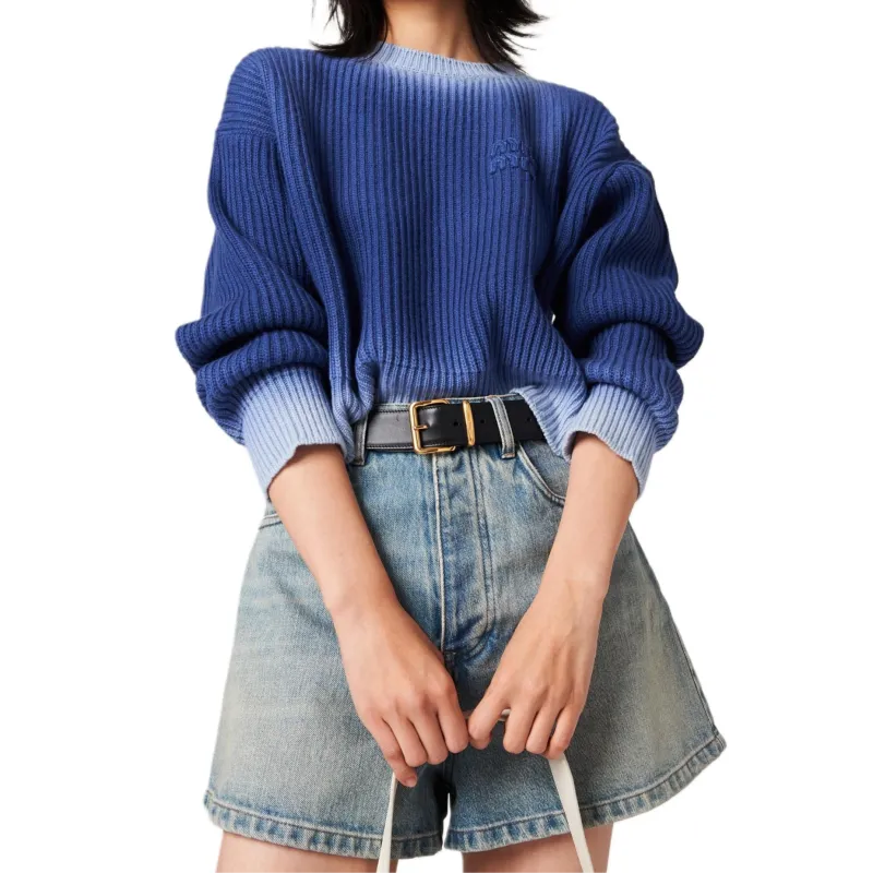 MIU MIU FW23 Sweater Women's Blue-2