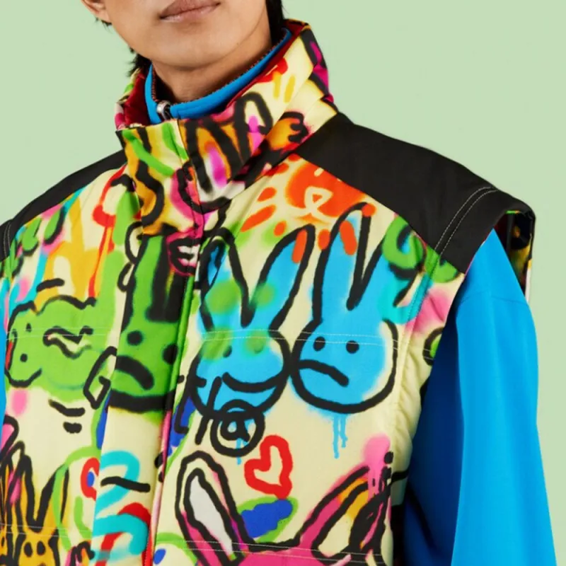 GUCCI Bunny Print Gilet-5