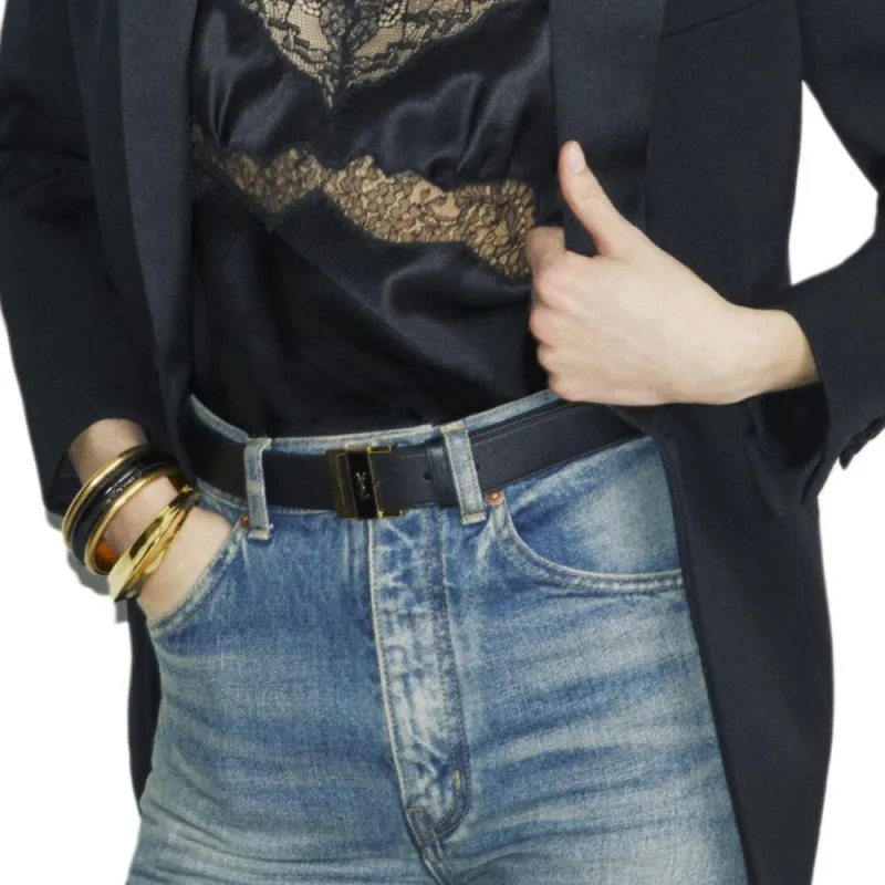 SAINT LAURENT Tuxedo Single Breasted Jacket-6