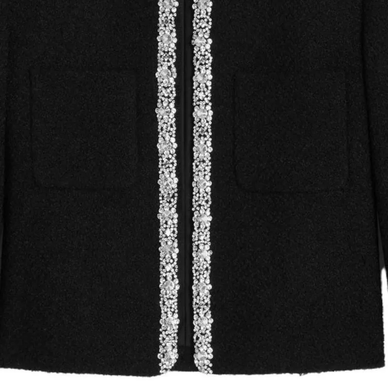CELINE SS23 Knitted Fabric Cardigan Women's Black-4