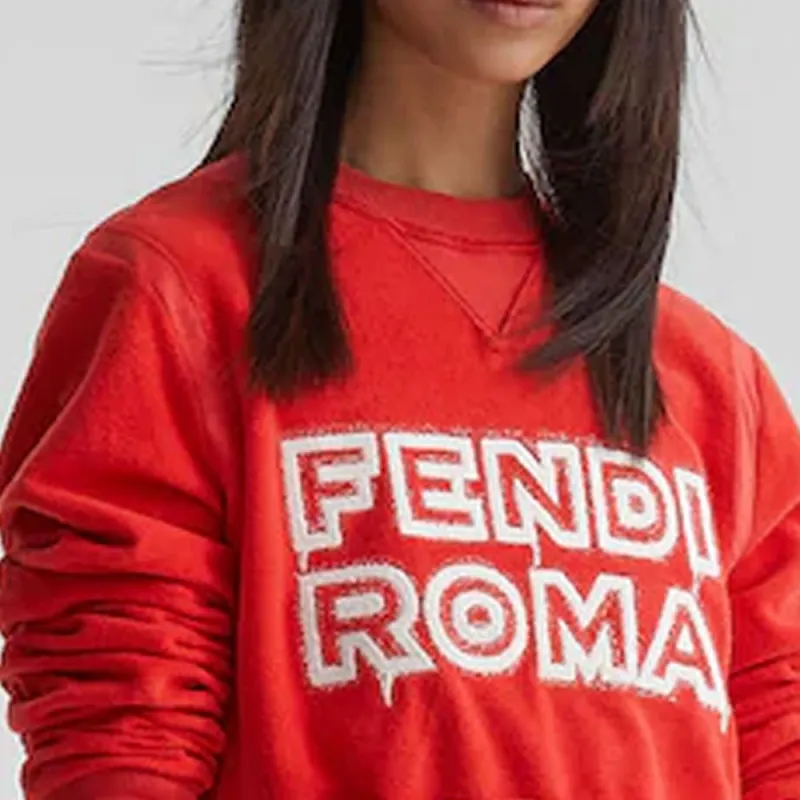 FENDI SS23 Chinese New Year Sweatshirt Women's Red-5