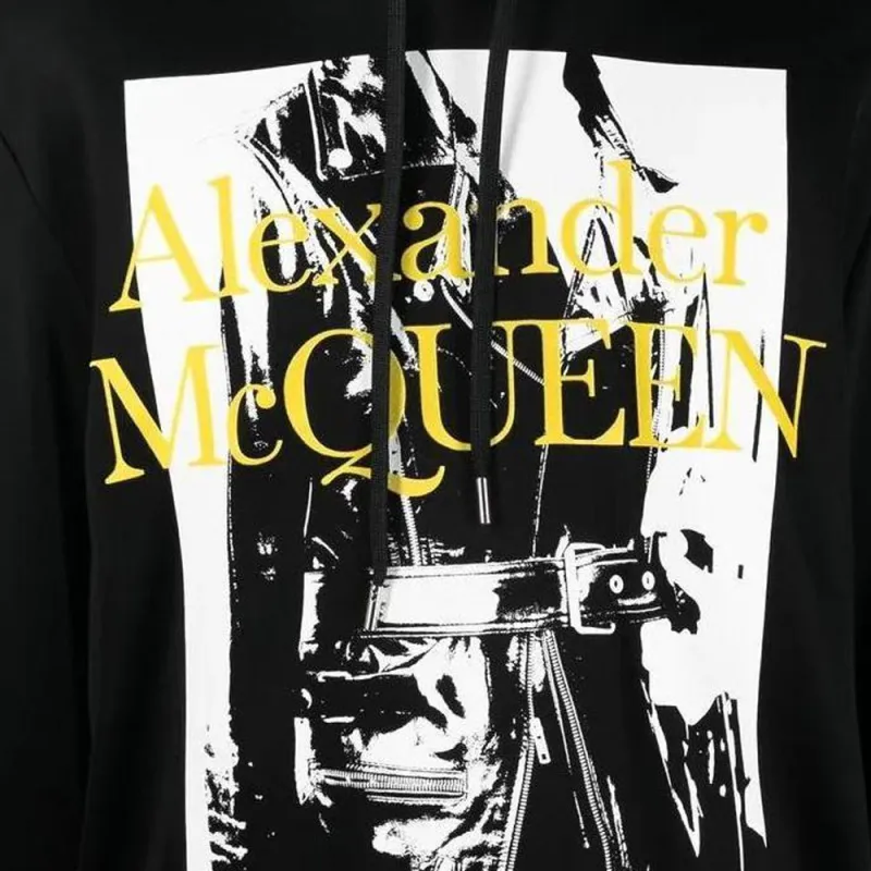 Alexander McQueen Graphic Printed Drawstring Hoodie-4