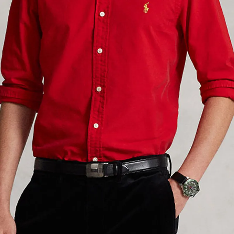 Polo Ralph Lauren SS23 Chinese New Year Collection Shirts Men Red-1