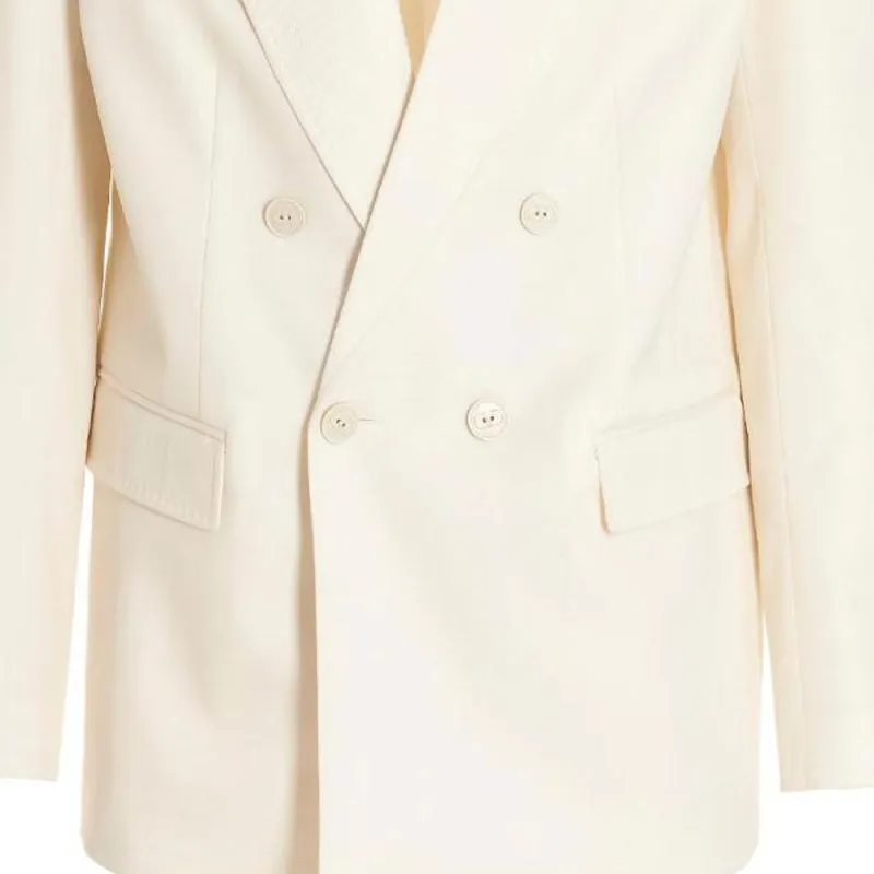 Valentino Double-Breasted Long-Sleeved Blazer-3