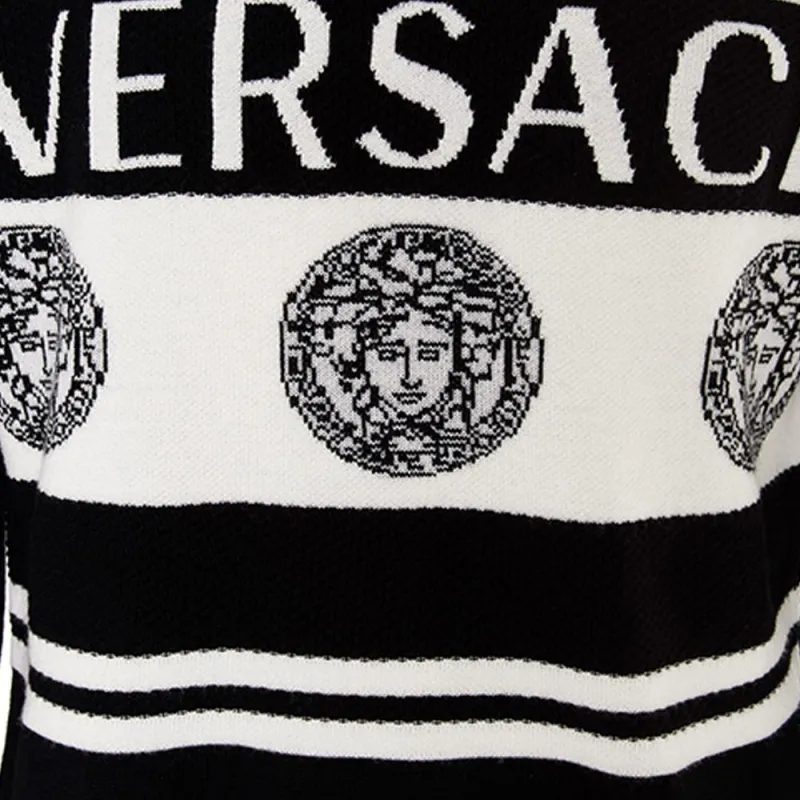 VERSACE Sweaters Men Black-4