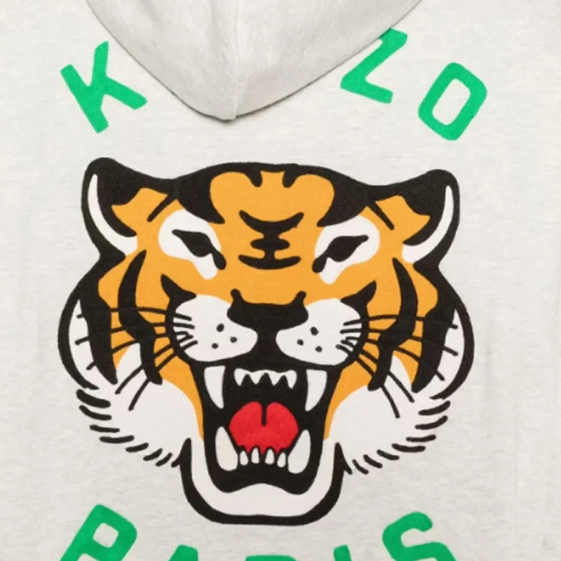 KENZO Lucky Tiger Genderless Embroidered Oversized Hoodie-6