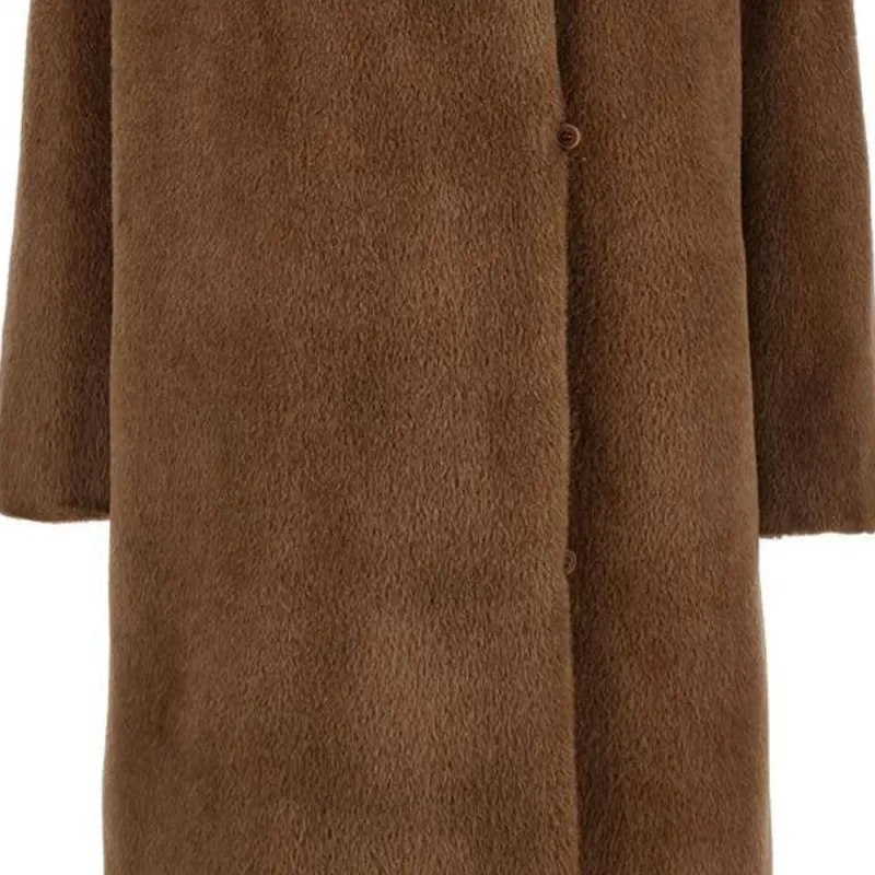 MaxMara Buttoned Long Sleeved Reversible Coat-4