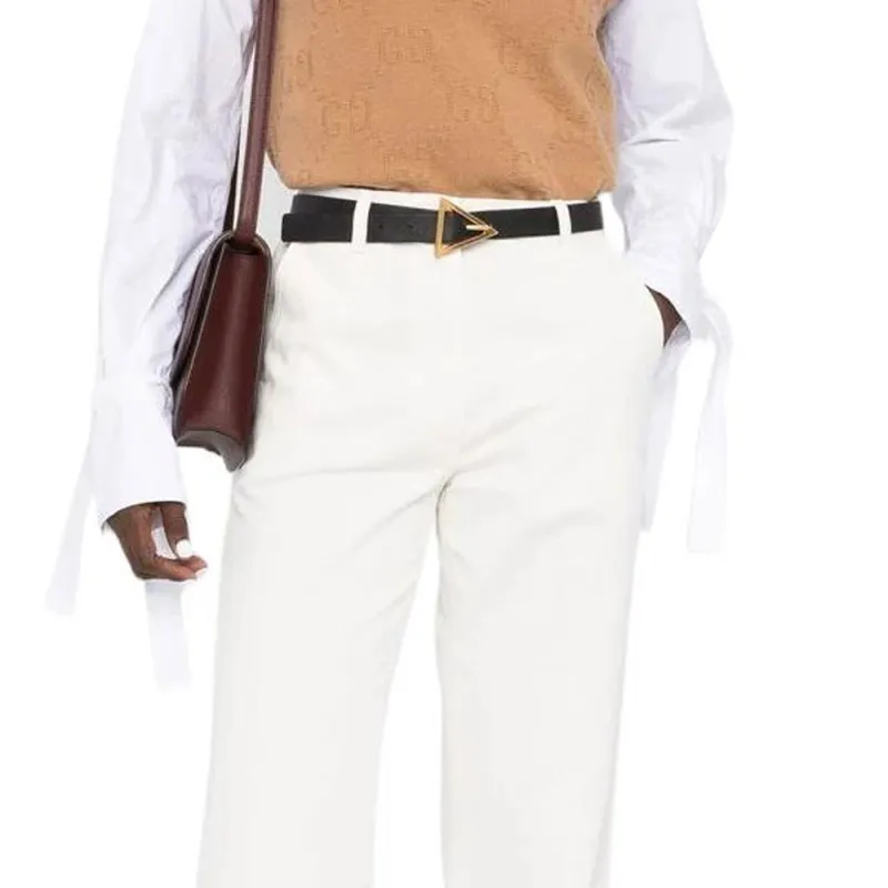 GUCCI Horsebit embellished Cotton Trousers-5