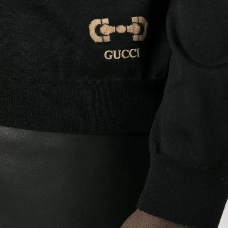 GUCCI Horsebit motif Wool Jumper-3