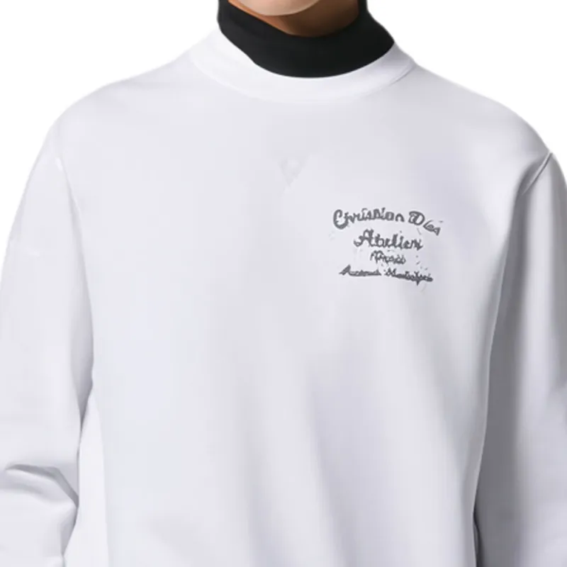 DIOR Quarterly New Products Sweatshirts Men White-2