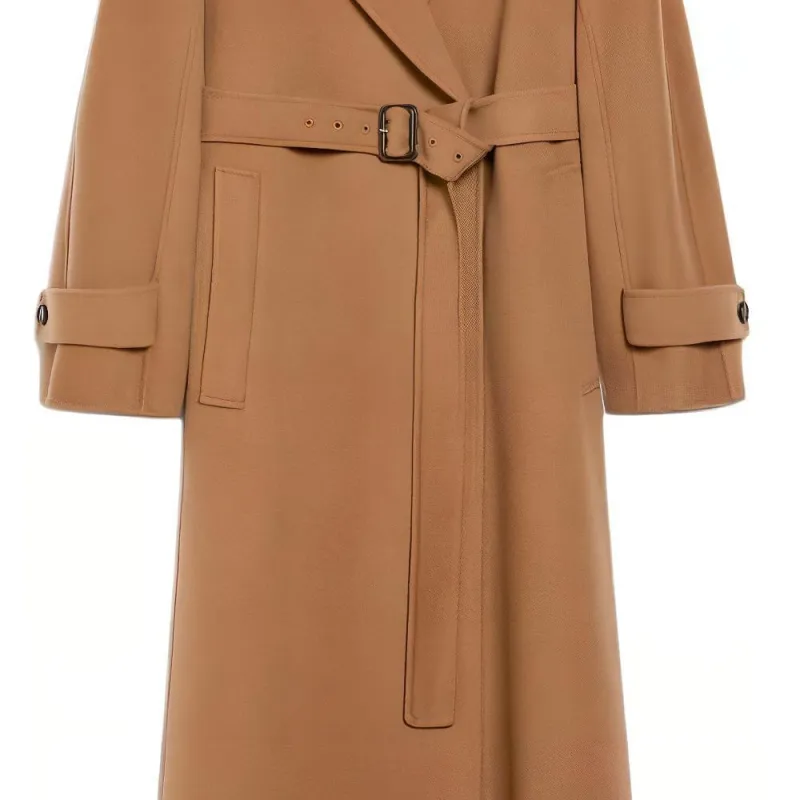 ’S MAX MARA Ebano Collection Flared Wool Coat Coats Women's Camel-2