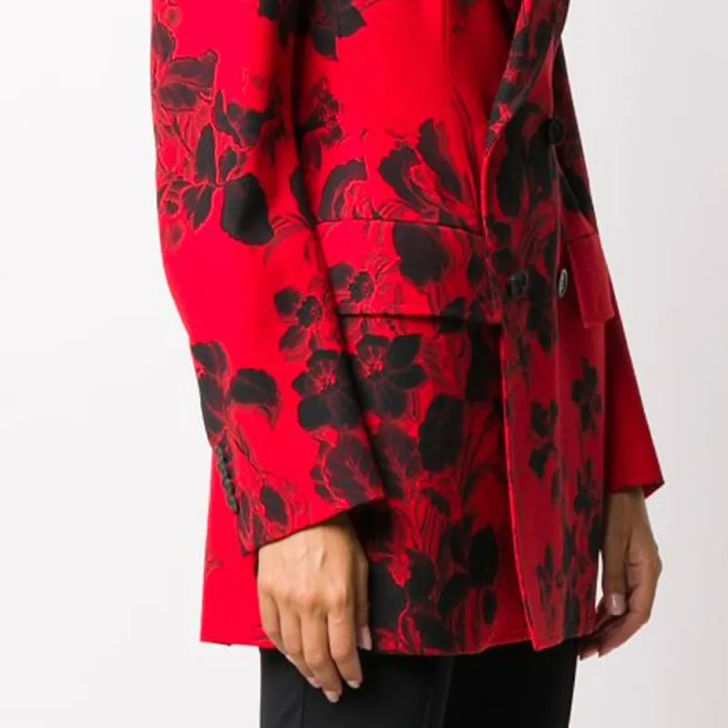 Balenciaga Hourglass Blazer 'Red'-2