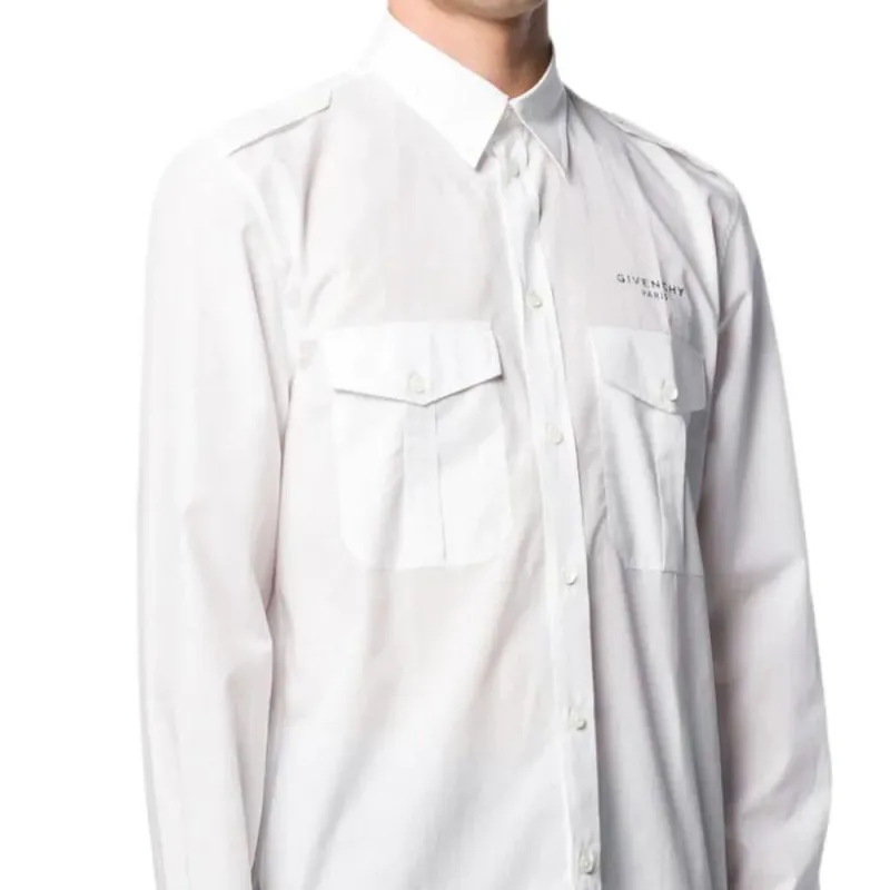 Givenchy Shirts Men White-5
